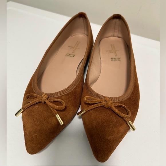 Shoes - Brown Suede Women's Flats